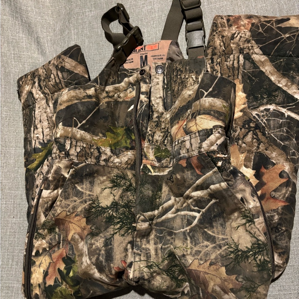 Camouflage Redhead Silent Hunting Overalls Youth Medium